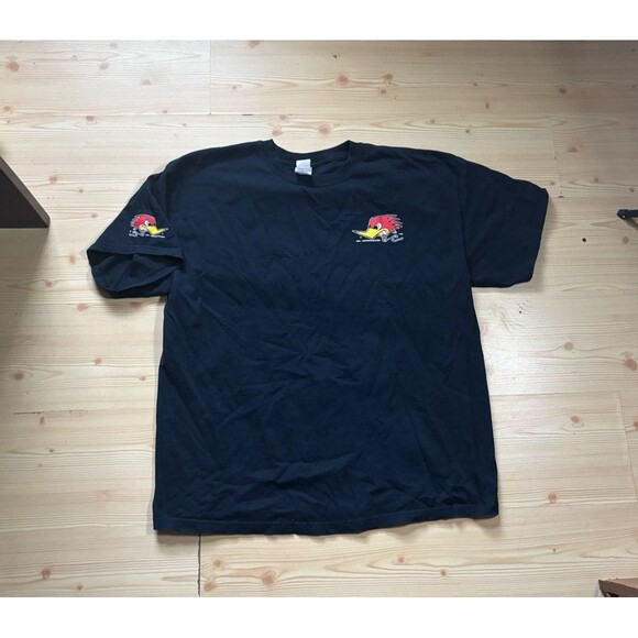 Vintage Mr Horsepower Shirt Mens XL Black Clay Smith Speed Shop Woodpecker Logo - Picture 2 of 7